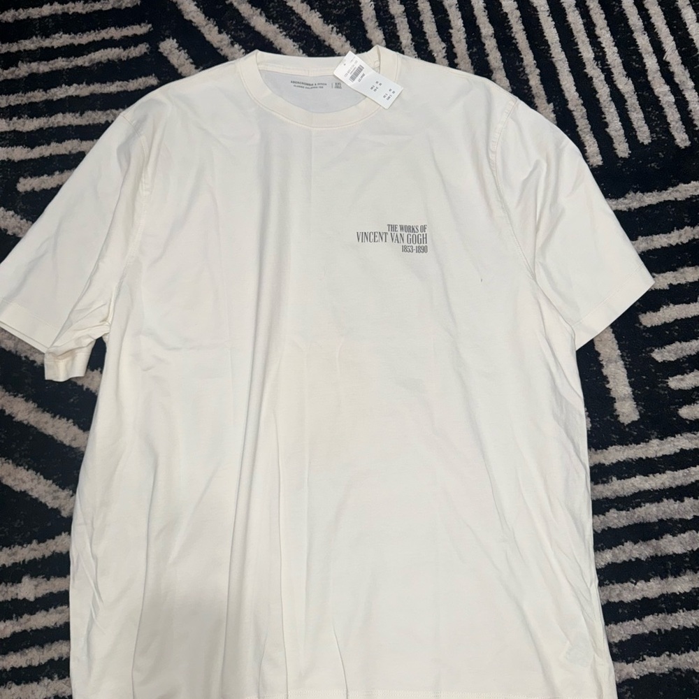Men’s Abercrombie Vincent Van Gogh White T-Shirt NWT 2XL